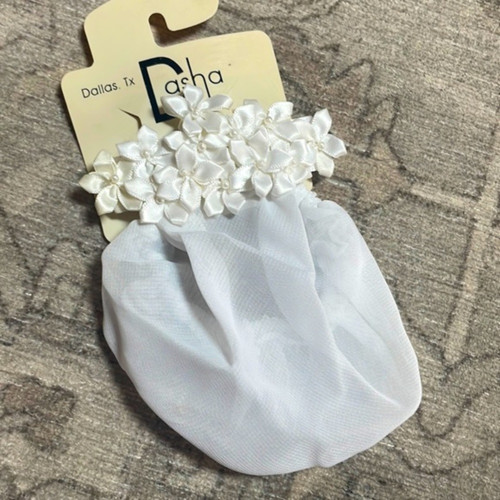 New- Rhinestone hair clip with Bun cover. Ballerina, Ballet dance, bun cover